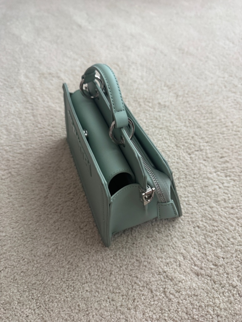 Steve Madden Mint Green Top-Handle Mini Bag - Picture 5 of 8